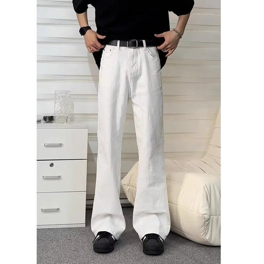Herren Baumwollmix-Hose mit geradem Bein, lockerem Schnitt und tiefer Leibhöhe Nord Taschen
