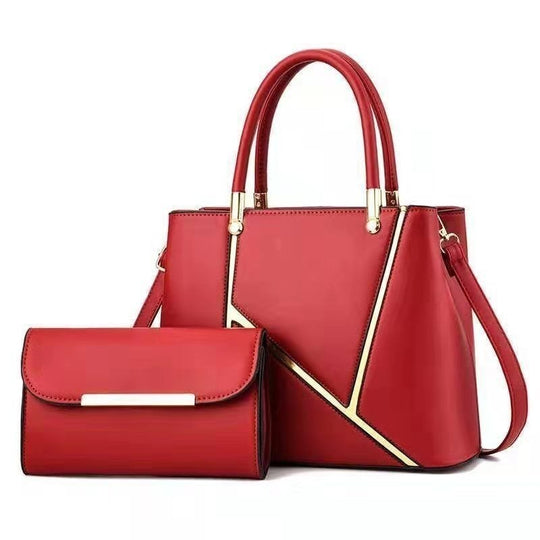 Damen Handtaschen Set mit schickem Clutch und goldenen Akzenten Nord Taschen
