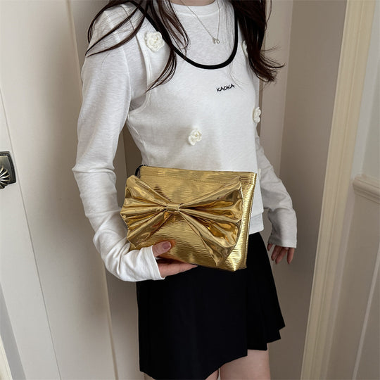 Damen Clutch-Tasche mit elegantem Schleifendesign Nord Taschen
