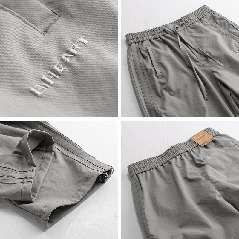 Herren Relaxte Jogger-Chino mit Kordelbund und dekorativen Seitennähten Nord Taschen