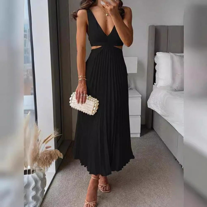 Damen Elegant gefaltetes Abendkleid