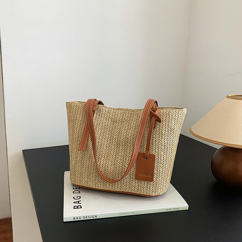 Damen elegance Handtasche aus geflochtenem Material Nord Taschen