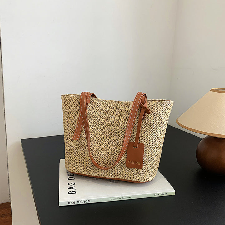 Damen elegance Handtasche aus geflochtenem Material Nord Taschen