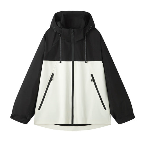 Damen technische Outdoor-Jacke mit verstellbarer Kapuze und funktionalen Reißverschlusstaschen Nord Taschen