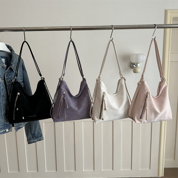 Damen Hobo-Tasche mit elegantem Reißverschluss und verstellbarem Schulterriemen Nord Taschen