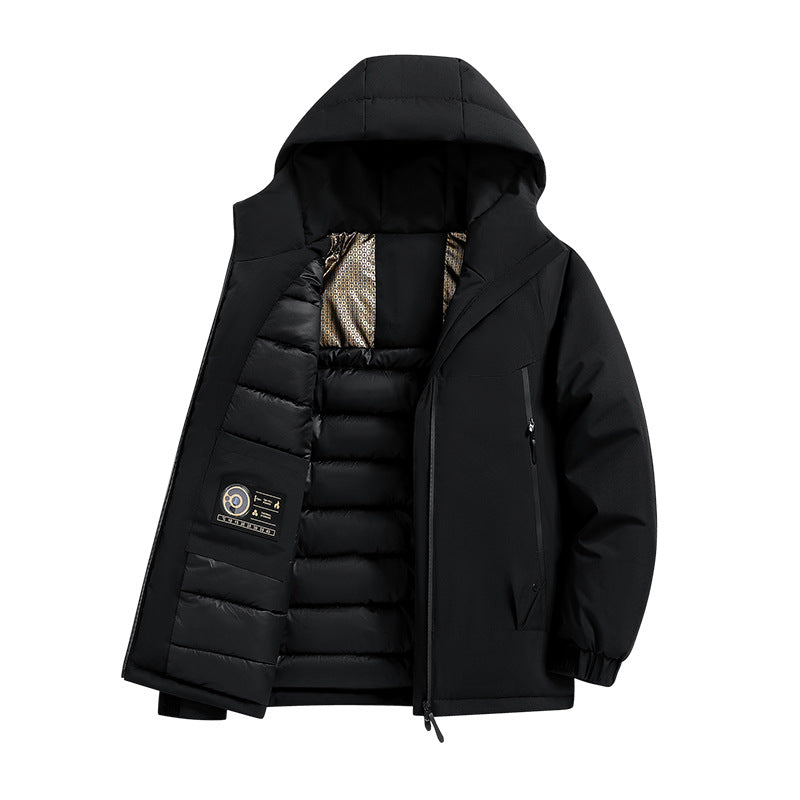 Herren Isolierte Softshell-Parka mit technischer Kapuze, winddichter Außenhülle und Innentaschen Nord Taschen