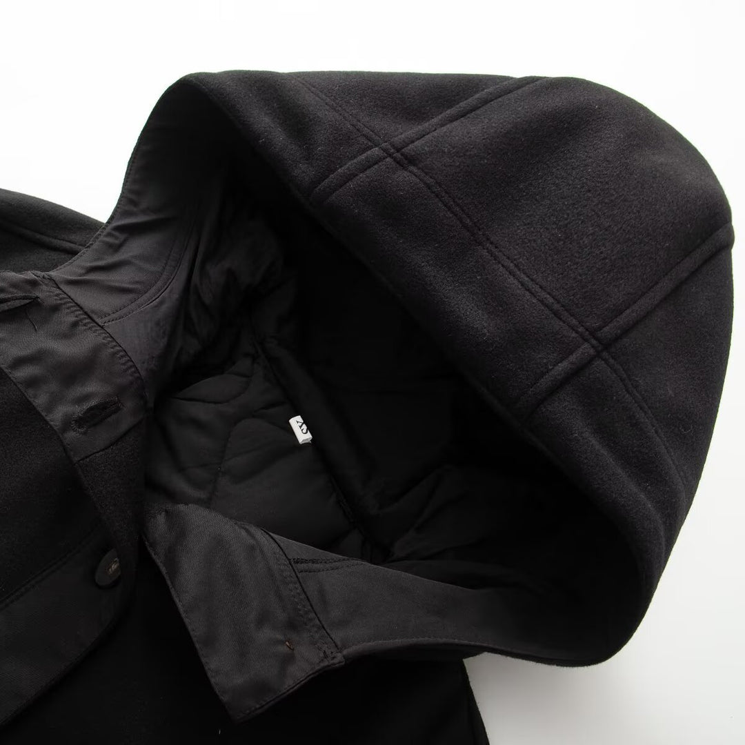 Damen Oversized Mantel mit hohem Stehkragen und durchgehender Knopfleiste Nord Taschen