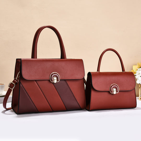 Damen modische Handtasche im eleganten Set mit praktischer Mini-Clutch Nord Taschen