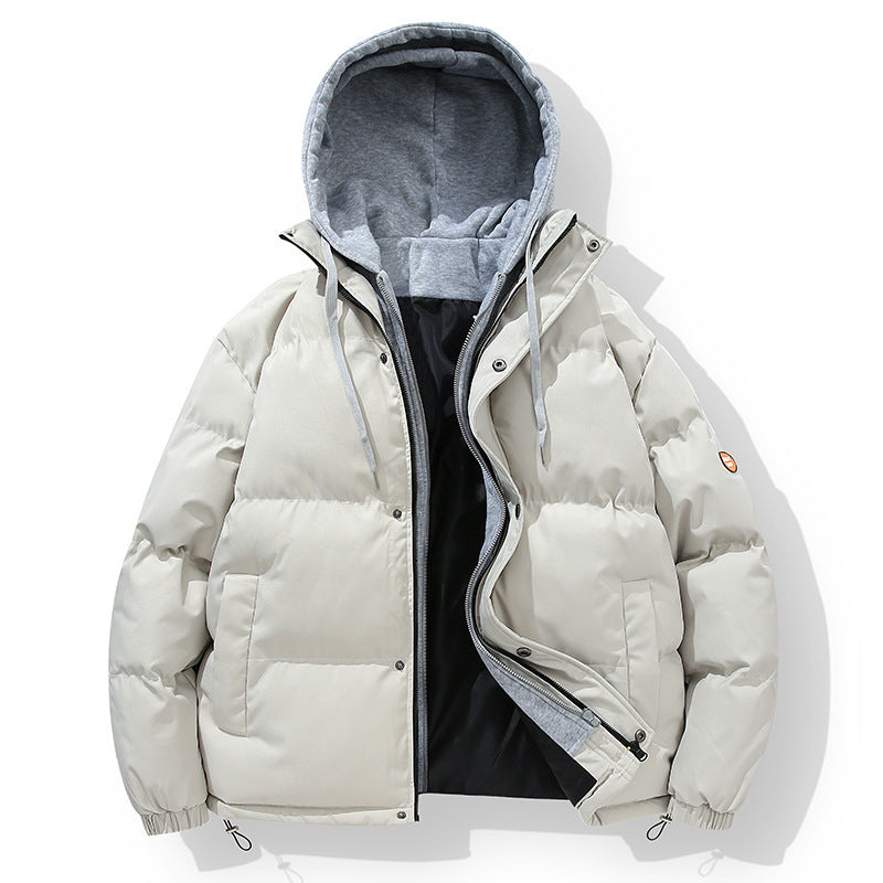 Herren wattierte Steppjacke mit integriertem Kapuzenlayer und verstellbarem Saum Nord Taschen