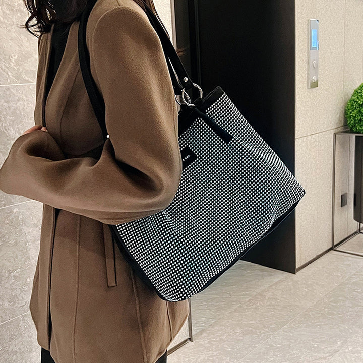 Damen elegante Handtasche mit funkelndem Strass Nord Taschen