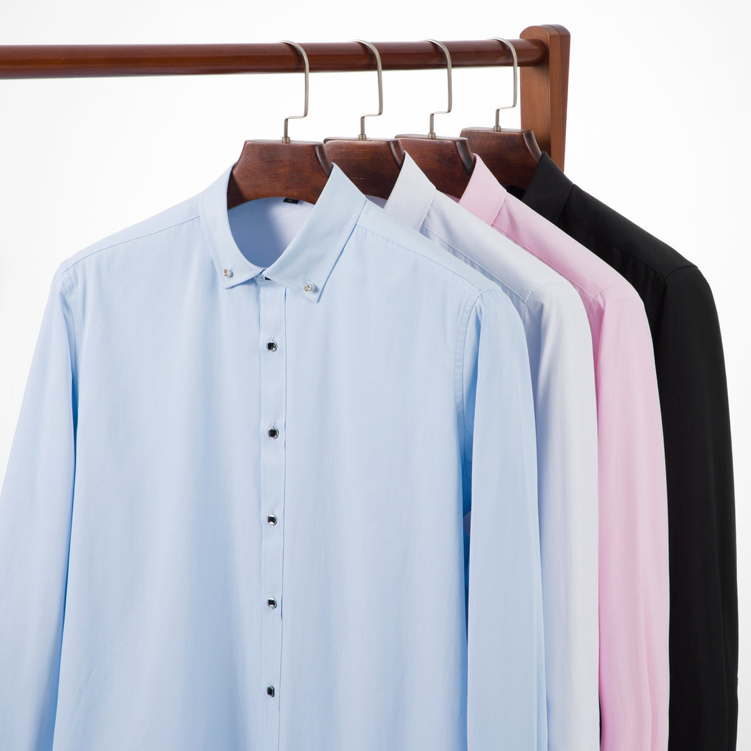 Herren Gefüttertes Businesshemd mit Thermofleece‑Innenseite und Button‑Down‑Kragen Nord Taschen