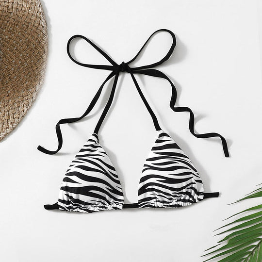 Damen Triangel-Bikini mit verstellbaren Trägern und einzigartigem Wellenmuster Nord Taschen