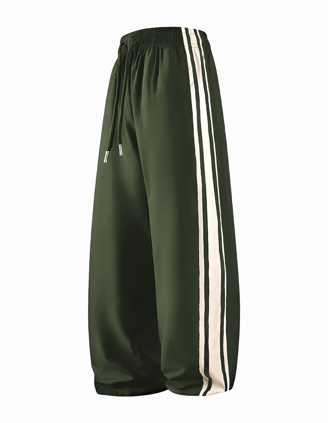 Damen Weite Trackpants mit Tunnelzugbund und seitlichen Kontraststreifen Nord Taschen