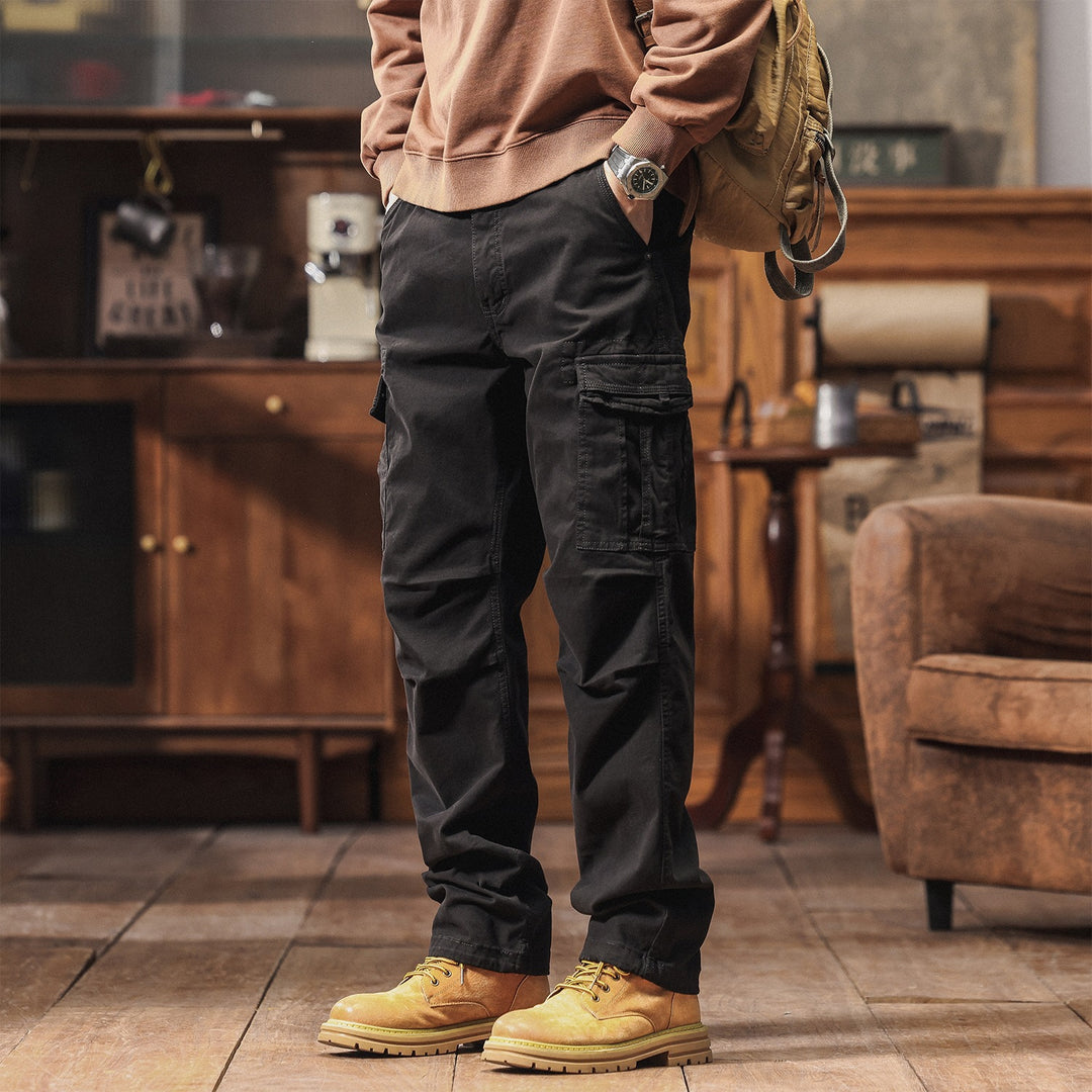 Herren Tapered Utility‑Cargo‑Hose mit Mehrfachtaschen und verstärkten Kniepartien Nord Taschen