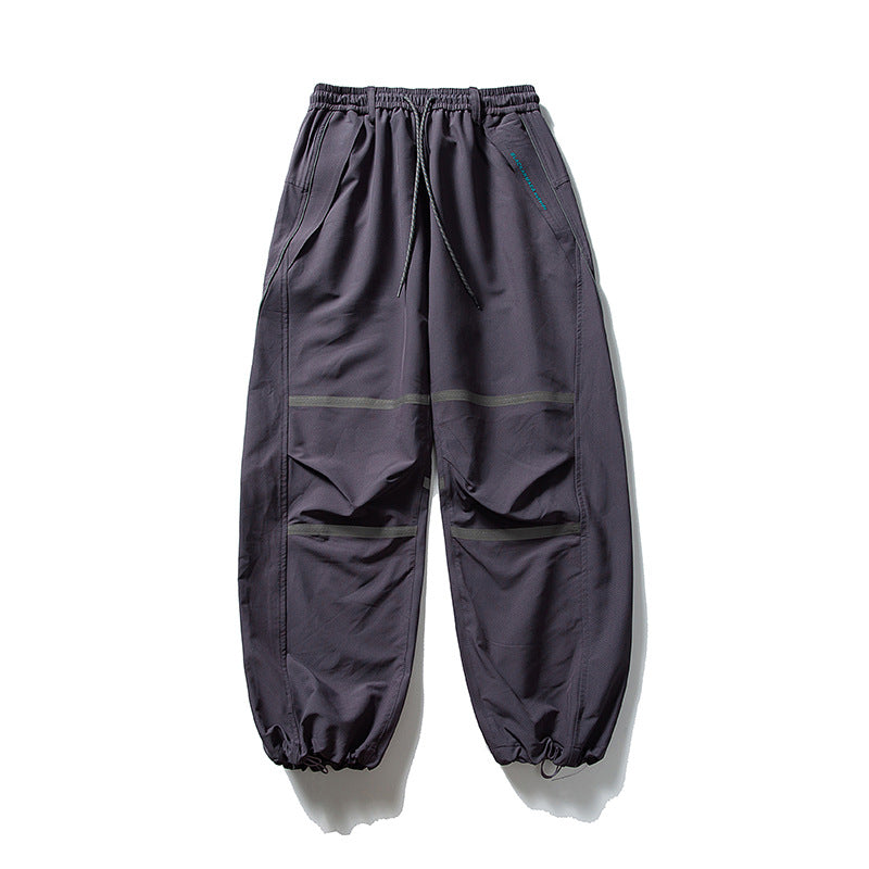 Herren Technische Cargo-Jogginghose mit Tunnelzug, Knieeinsätzen und elastischen Bündchen Nord Taschen