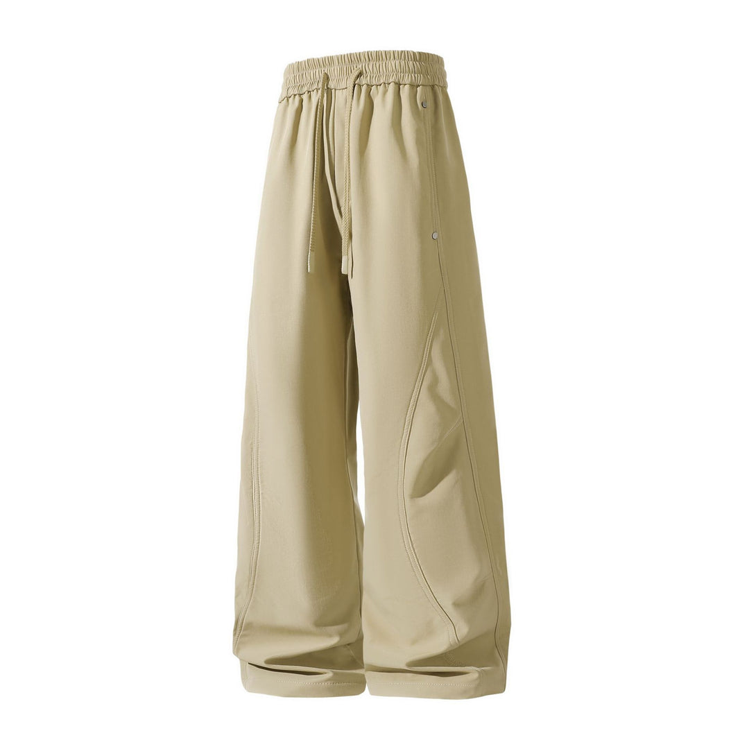 Damen Weite Cropped-Utility-Jogginghose mit Tunnelzugbund und geschwungenen Cargotaschen Nord Taschen