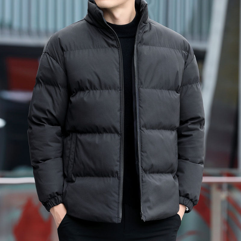 Herren Kurz geschnittene gesteppte Thermojacke mit Stehkragen, Zwei‑Wege Reißverschluss und elastischen Bündchen Nord Taschen