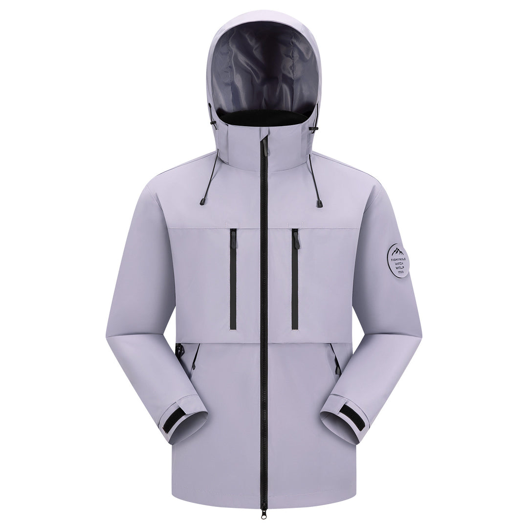 Herren Regen-Softshellparka mit längerer Silhouette, verschweißten Nähten und wasserabweisenden Reißverschlüssen Nord Taschen