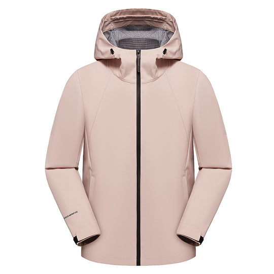 Herren dreilagige Softshell-Kapuzenjacke mit nahtversiegelter Wetterschutzmembran und ergonomischem Schnitt Nord Taschen