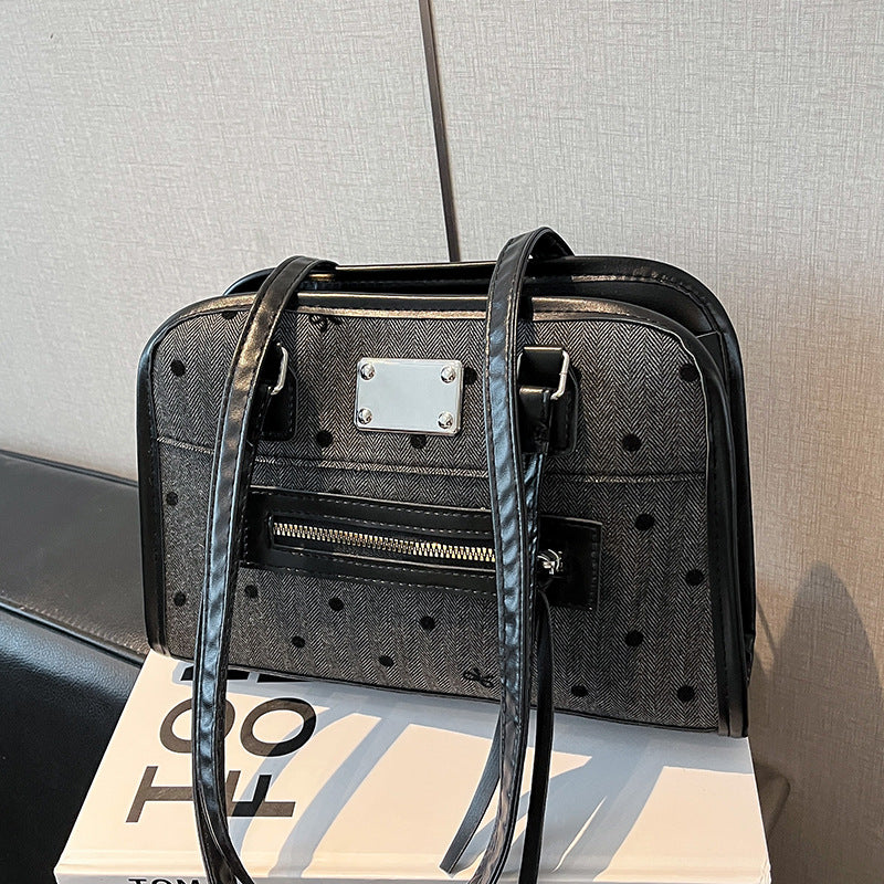 Damen modische Handtasche mit verspieltem Punktedesign Nord Taschen