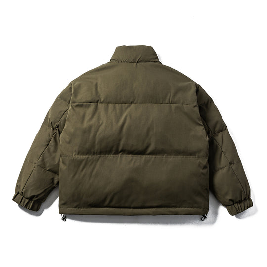 Unisex Boxy-wattierte Pufferjacke mit hohem Stehkragen, verstellbarem Saum und Utility-Gurt Nord Taschen