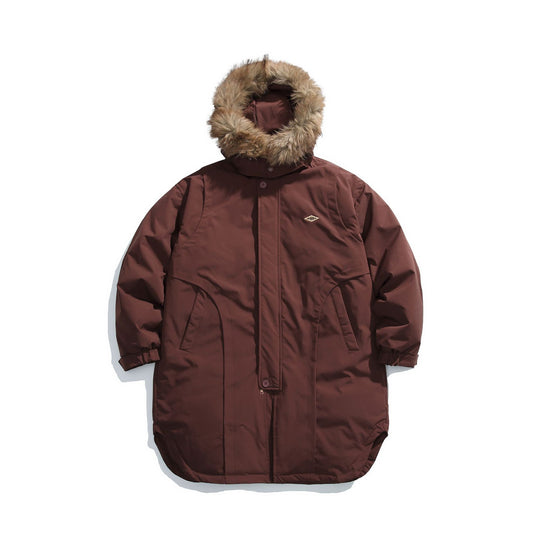Herren Gefütterter Winterparka mit abnehmbarer Kunstfellkapuze Nord Taschen