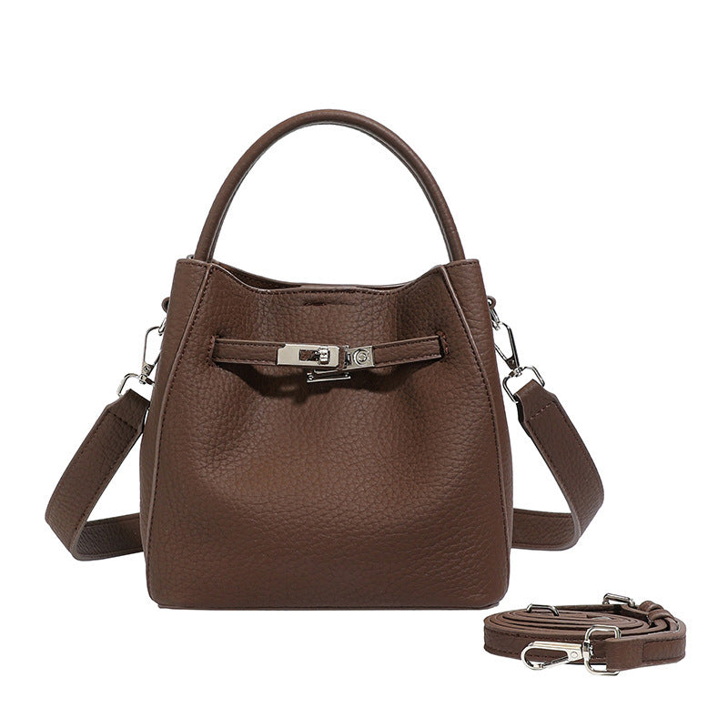 Damen strukturiertes Leder Shopper Nord Taschen