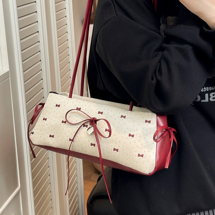 Damen Handtasche mit verschnörkeltem Schleifen-Design Nord Taschen