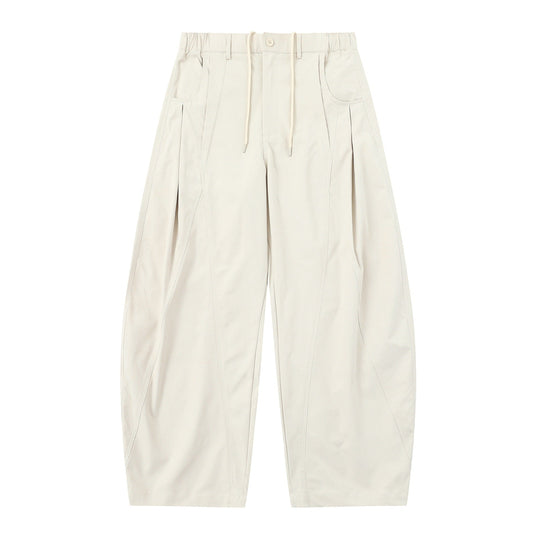 Damen High-Waist Cropped-Cargo-Hose mit abgesteppten Paneelen und Tunnelzug Nord Taschen