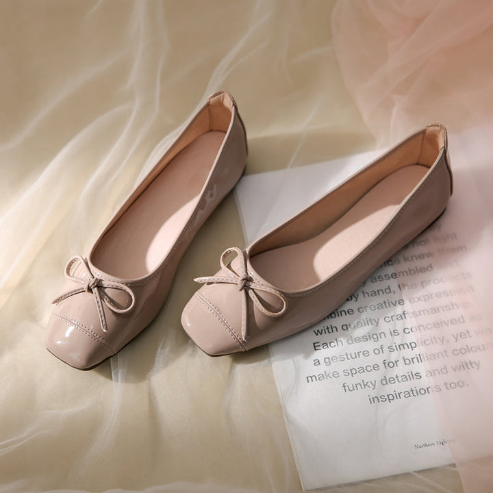 Damen Ballerinas mit zartem Schleifendetail und weichem Innenfutter