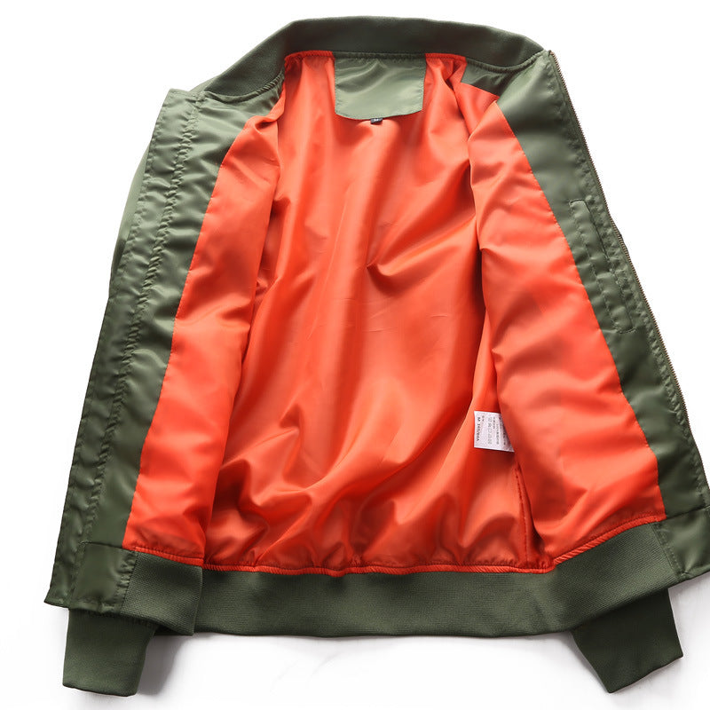 Herren  klassische Bomberjacke aus wasserabweisendem Nylon mit gerippten Bündchen und Ärmeltasche Nord Taschen