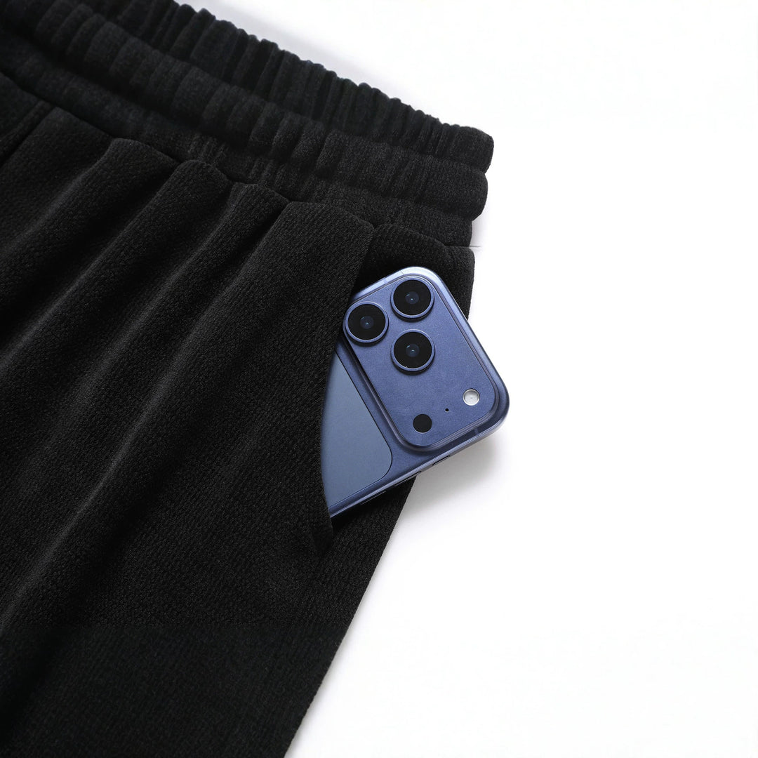 Herren Legere Strick-Jogginghose mit Kordelzug Nord Taschen
