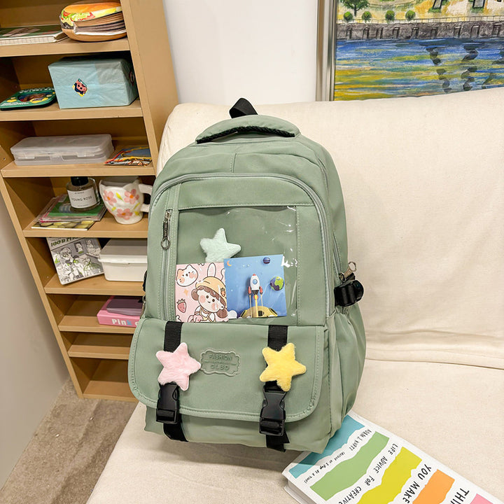Damen stilvoller Rucksack mit transparentem Fach Nord Taschen