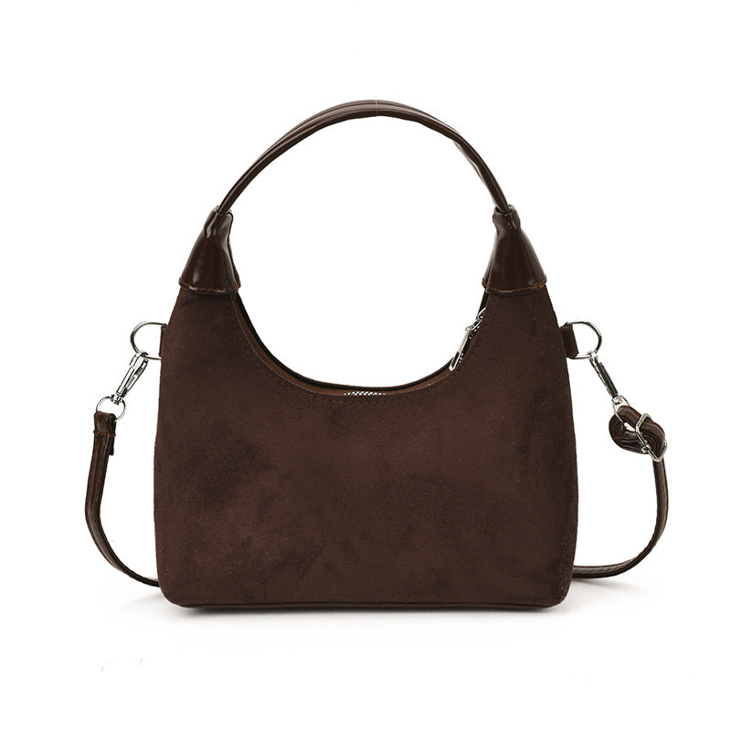 Damen Kuschel Tasche mit abnehmbarem Plüsch Anhänger Nord Taschen
