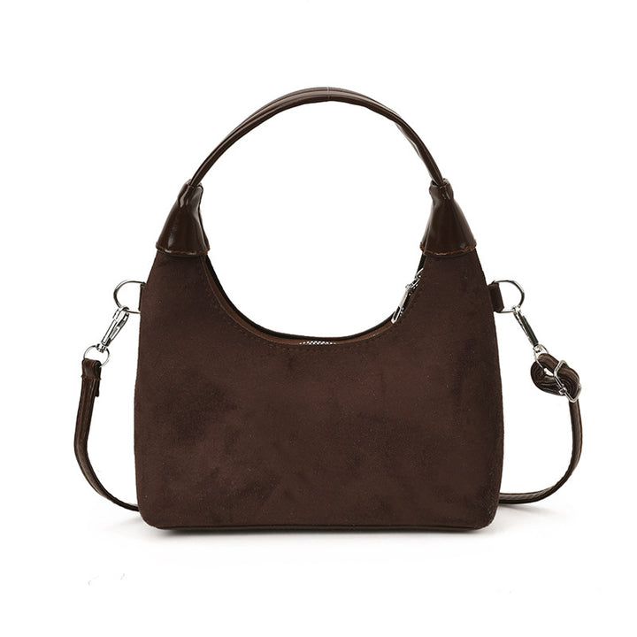 Damen Kuschel Tasche mit abnehmbarem Plüsch Anhänger Nord Taschen