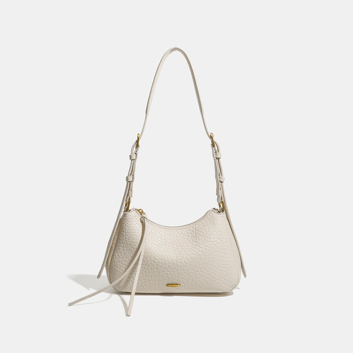 Damen Schultertasche mit strukturiertem Kunstleder und verstellbarem Schulterriemen Nord Taschen