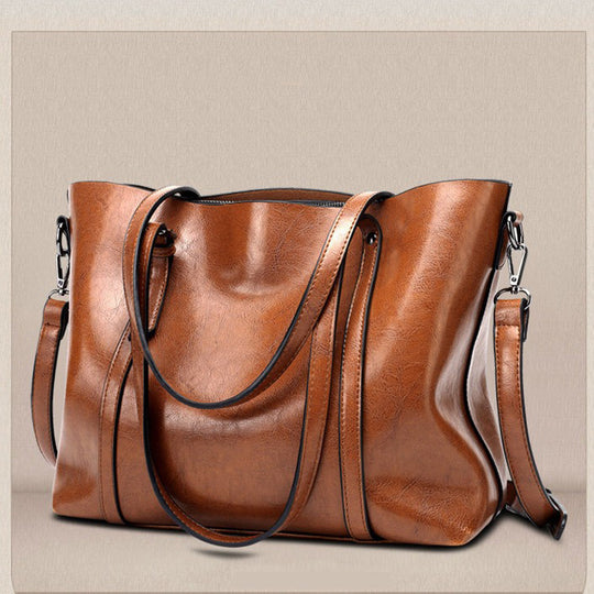 Damen eleganter Tote mit verstellbarem Schulterriemen und strukturiertem Kunstleder Nord Taschen