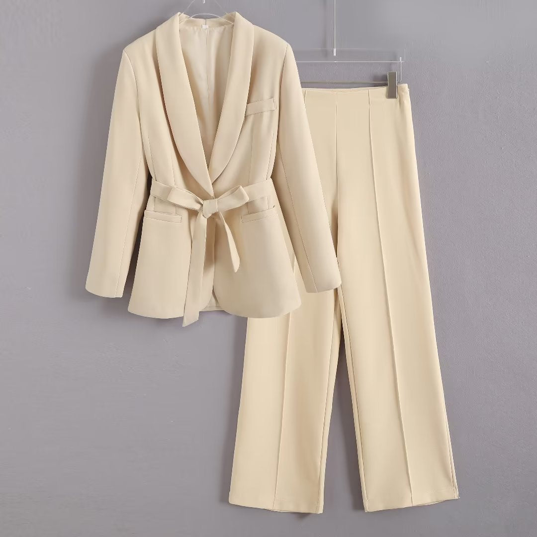 Damen Elegante High‑Waist Palazzo‑Hose mit durchgehender Bügelfalte und Clean‑Finish Nord Taschen
