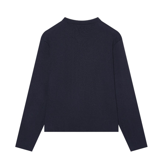 Damen Kurzer Strukturstrick-Cardigan mit Knoten-Froschverschlüssen und aufgesetzten Taschen Nord Taschen