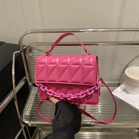 Damen elegante Umhängetasche mit strukturiertem Design und luxuriösem Kettenverschluss Nord Taschen