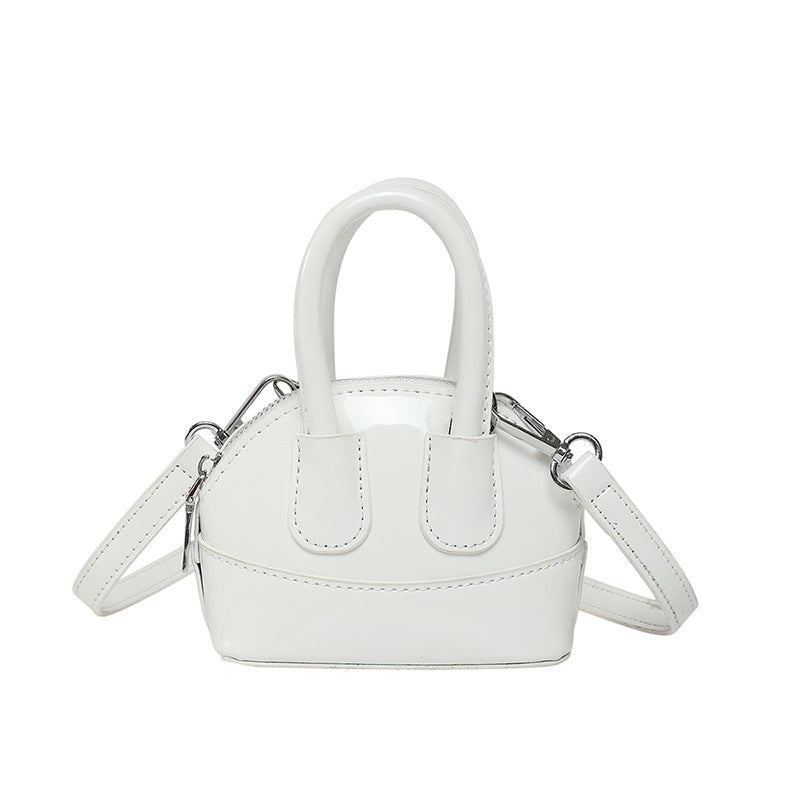 Damen Mini-Handtasche mit elegantem Hochglanz-Finish und abnehmbarem Schulterriemen Nord Taschen