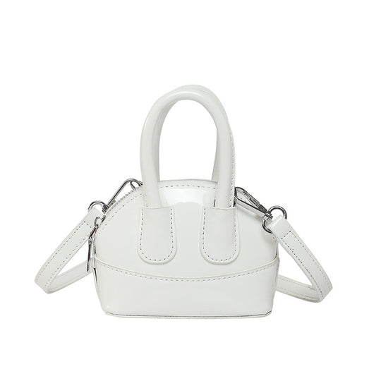 Damen Mini-Handtasche mit elegantem Hochglanz-Finish und abnehmbarem Schulterriemen Nord Taschen