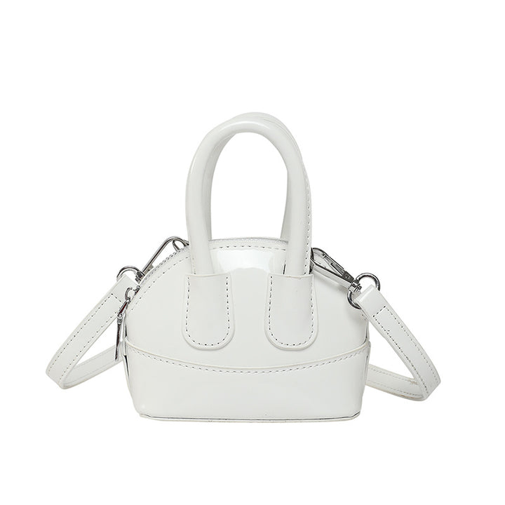 Damen Mini-Handtasche mit elegantem Hochglanz-Finish und abnehmbarem Schulterriemen Nord Taschen