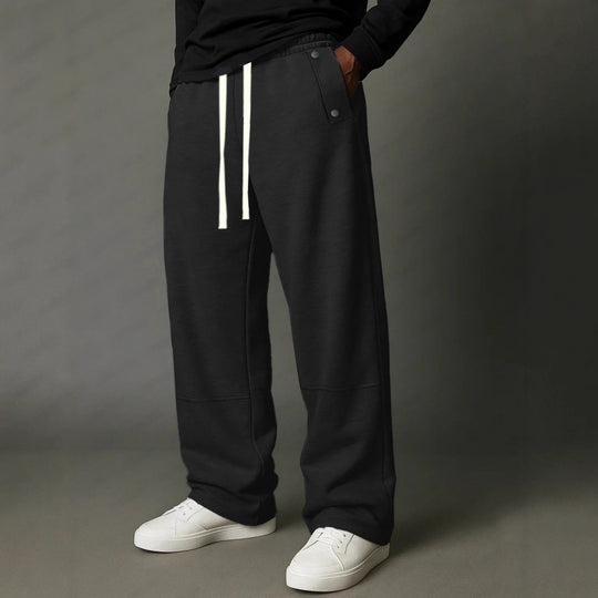 Herren Relaxed-Fit Jogginghose mit hohem Komfortbund, Tunnelzug & Utility-Details Nord Taschen