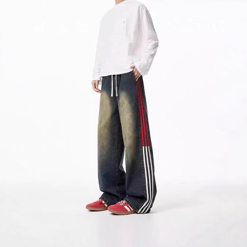 Herren Modische Baggy-Jeans Nord Taschen