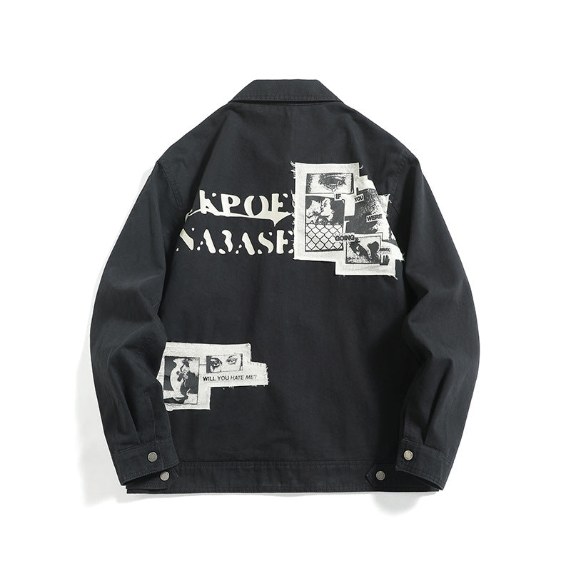 Unisex Kurzblouson im Workwear-Look mit diagonaler Reißverschluss-Brusttasche Nord Taschen