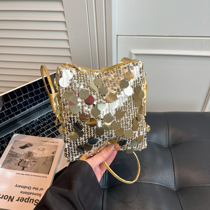 Damen Umhängetasche mit funkelndem Pailletten-Design Nord Taschen