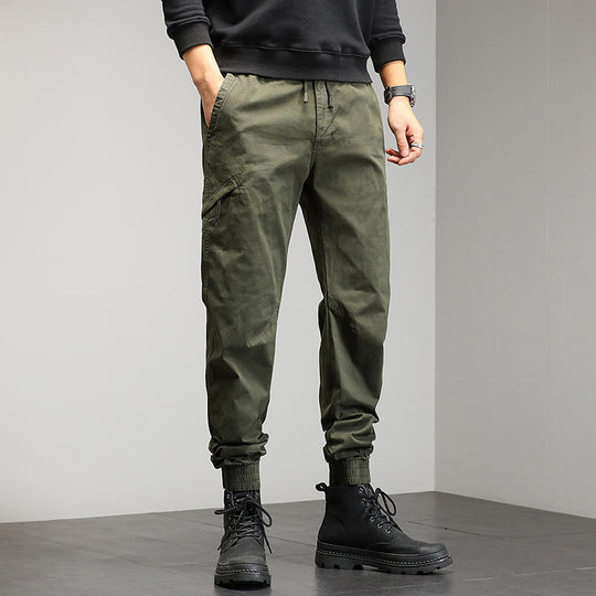 Herren Utility-Cargohose im Joggerstil mit Gummibündchen und Multifunktions‑Taschen Nord Taschen