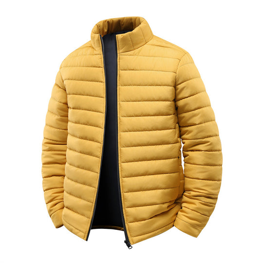 Herren Steppjacke mit leichter Thermoisolierung und hohem Stehkragen Nord Taschen