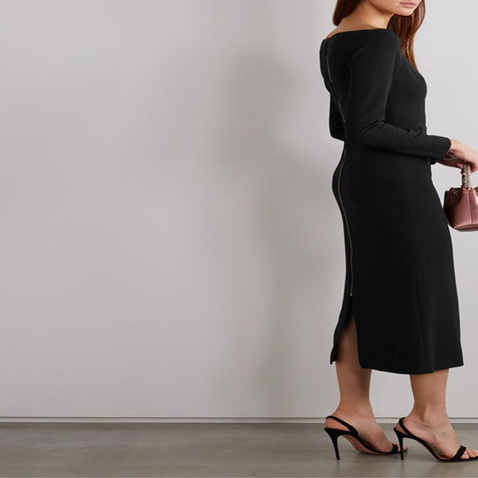 Damen Schulterfreies Midikleid im taillierten Etuikleid‑Schnitt Nord Taschen